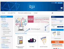 Tablet Screenshot of e-boutique.itga.fr
